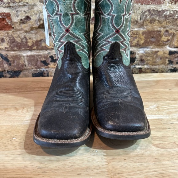 Cody James Brown Leather Western Cowboy Square Toe Mens Boots 12 - Picture 4 of 10